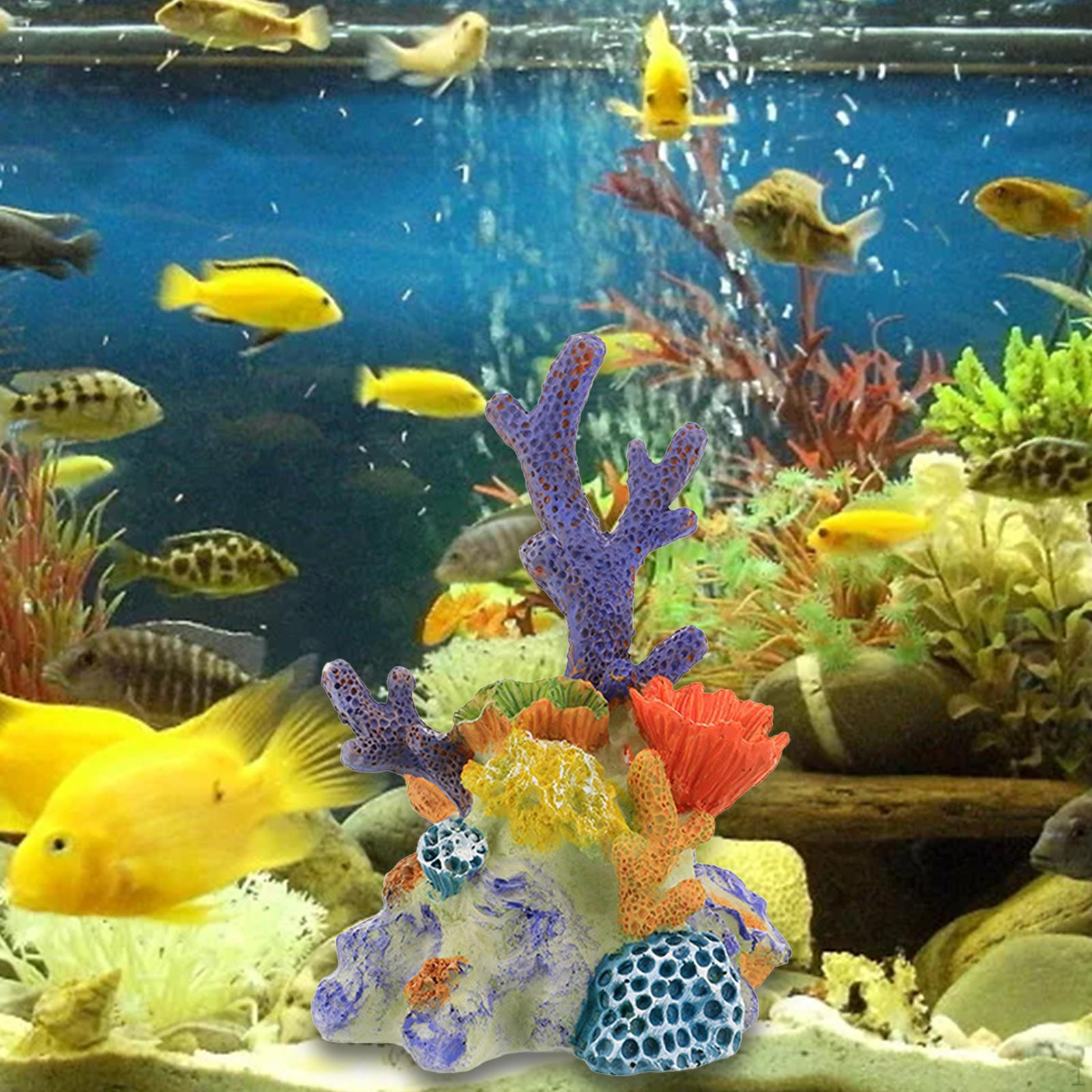 

Искусственный коралловый рисунок, скульптура, аквариум, пейзаж, многоцветное украшение Size M