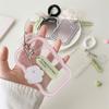 Soft Silicone Card Holder With Elastic Rope Pendant Photocard Holder Idol Photo Display Storage Protect Cover Keychain Bag Charm