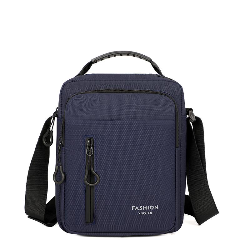 Męska torba typu crossbody, pojedyncza torba na ramię, duża pojemność, torba do przechowywania, modna, wielokieszeniowa, biznesowa torba typu crossbody