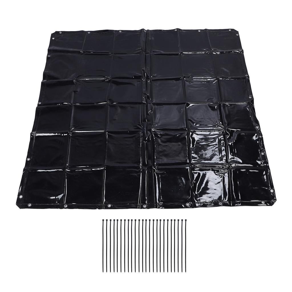 Safety Welding Curtain 5.7 X 5.7ft 6 Level UV Resistant Hanging Welding Screen with Cable Ties for W