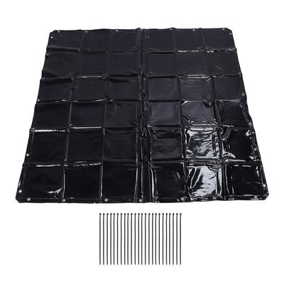 Safety Welding Curtain 5.7 X 5.7ft 6 Level UV Resistant Hanging Welding Screen with Cable Ties for