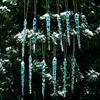 Christmas ice strip Christmas tree pendant Transparent icicle scene props Hanging Christmas decorations