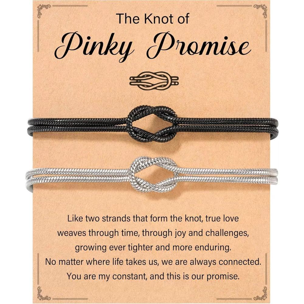 Matching Couples Bracelets Love Knot Relationship Christmas Birthday Anniversary Couples Gifts for Him Her Boyfriend Girlfriend