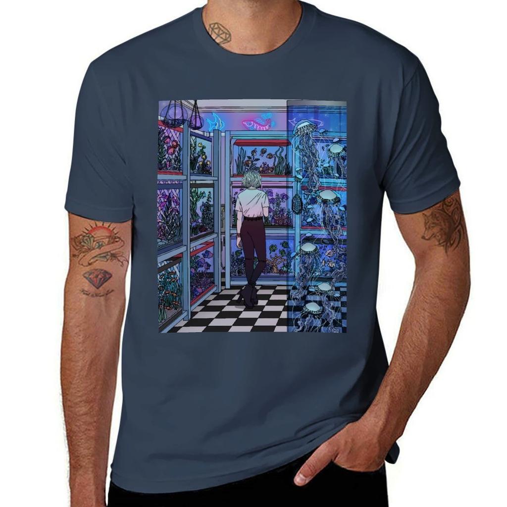 Aquarium Tshirt Large Size Casual Tee Shirt Tshirt