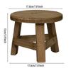 Wooden Plant Stand Flower Pot Base Holder Stool Garden Round Wood Succulent Pots Tray Flower Display Plant Stand Shelf