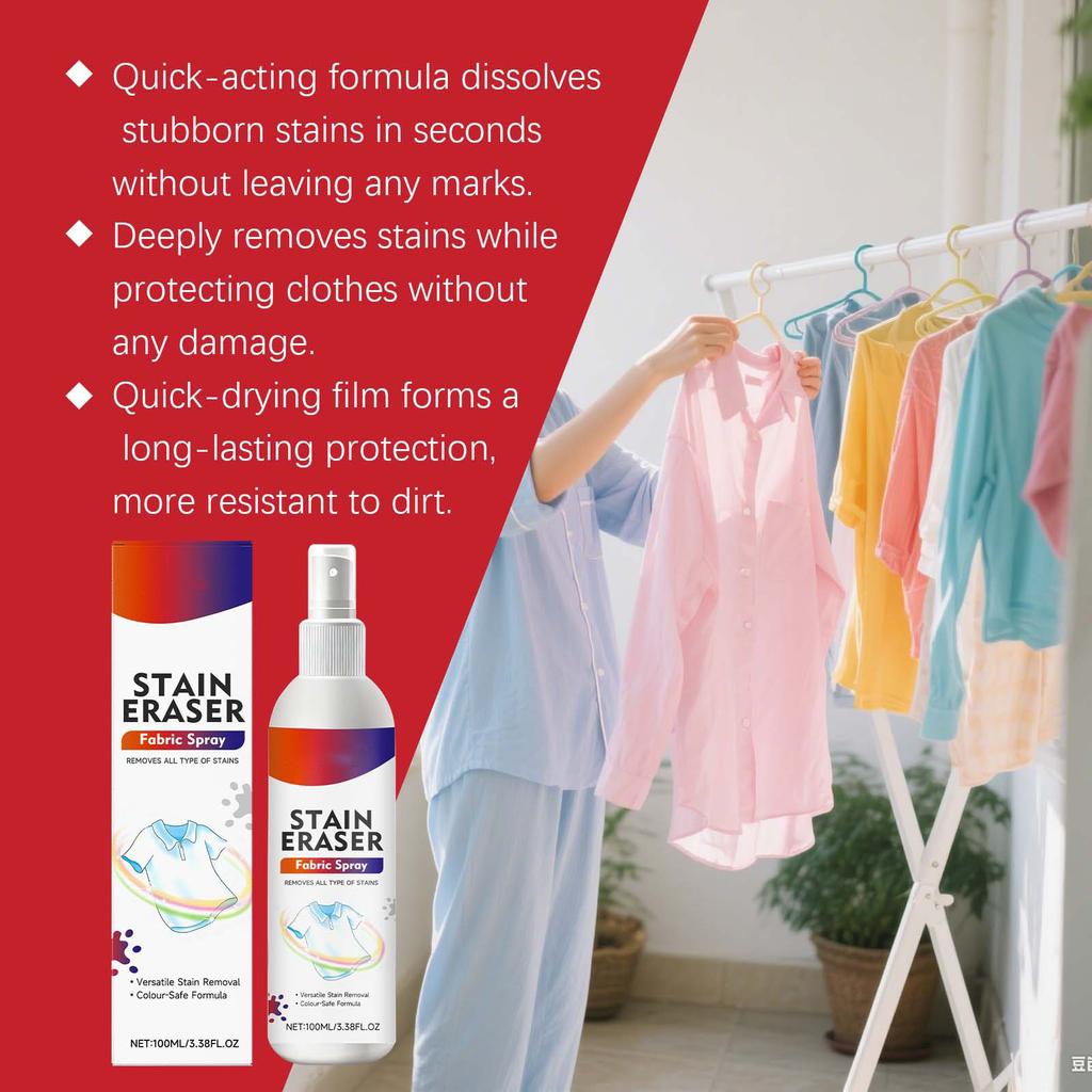 Textilreinigungsspray Schützt Kleidung vor Ölflecken, Reinigt sanft 100ml