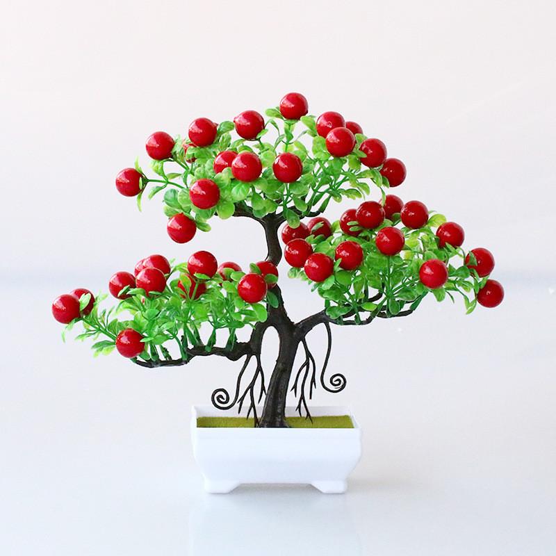 Artificial Glabra Pachira Pasq Injection Molded Plastic For Ornament Desktop