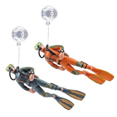 Aquarium Resin Ornaments Floating Diver Small Decorations Landscape Decor