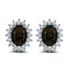 Orecchini Moda Lusso Girasole Caibao Incastonati di Diamanti