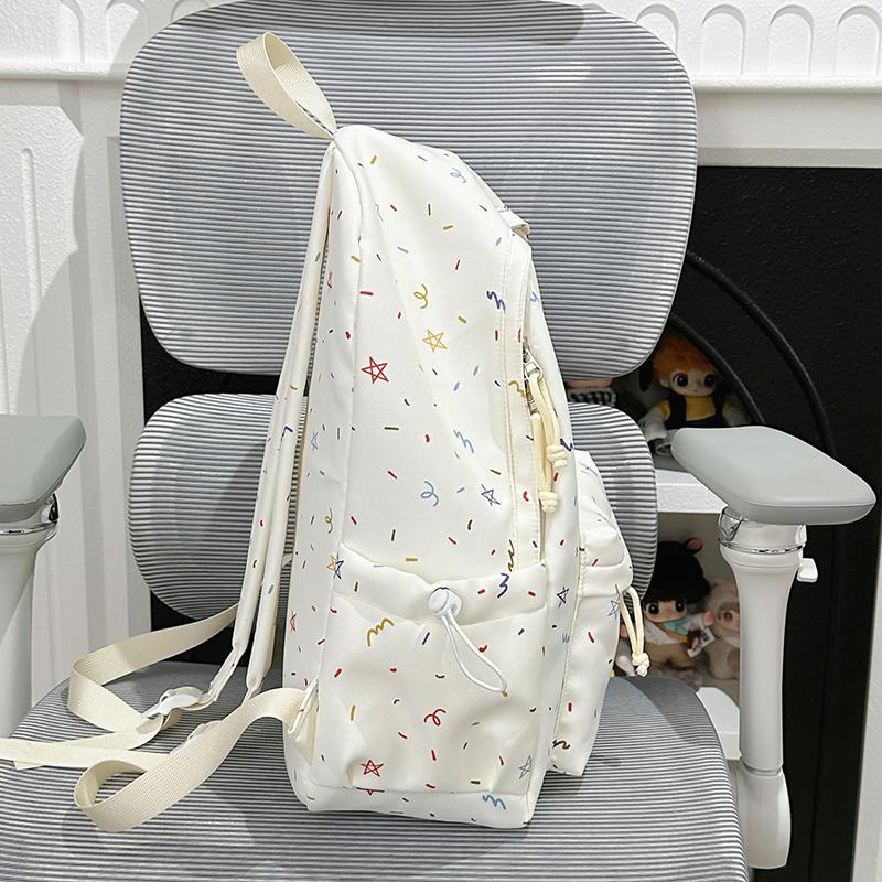 Star Backpack Junior Senior High School Schoolbag Women's Lightweight Large Capacity Backpack