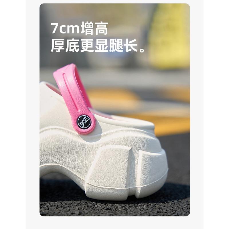 Women S Two Tone Thick Sole Clogs Summer Outdoor Non Slip Breathable Sandals