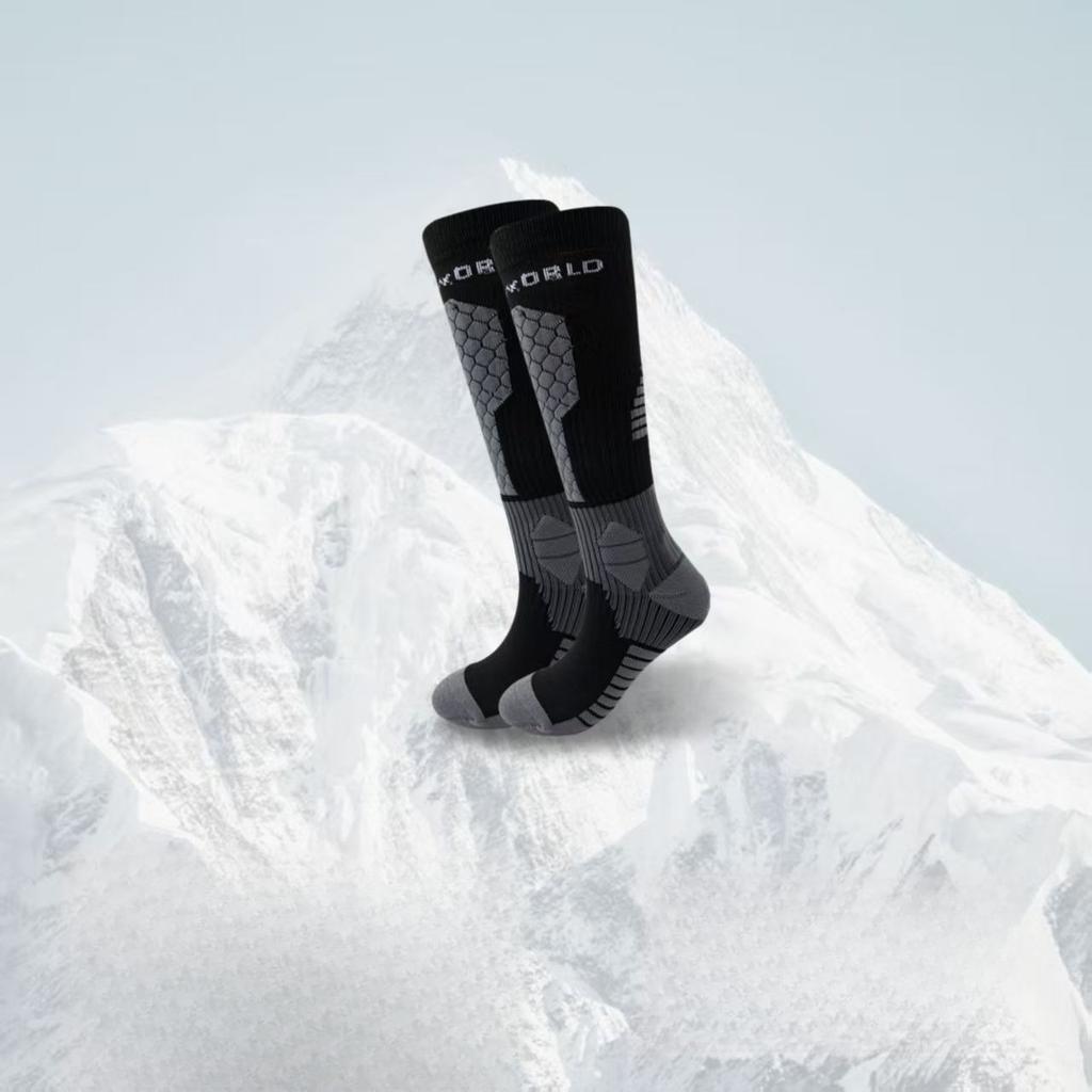 Thick Ski Socks, Sports Warm Snow Socks, Men's and Women's Long Tube Socks, Hiking Pressure Socks, Medium High Tube Socks