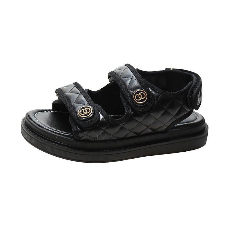Sandals women's summer new Velcro platform beach shoes student flat women's shoes