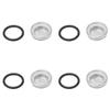 4 Pcs Brake Master Cylinder Reservoir Sight Gasket Set Motorcycle Accessory for Scooter ATV Dirt Bike