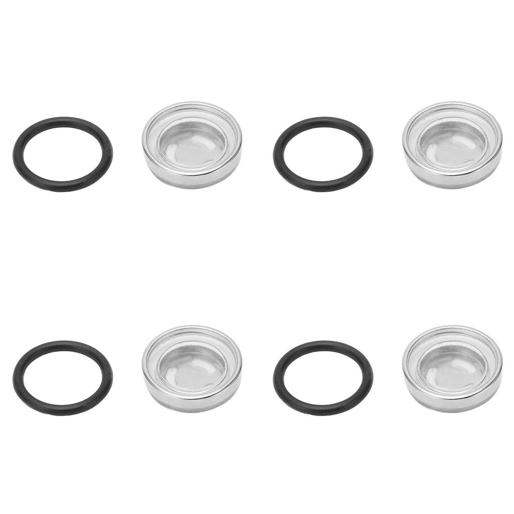 4 Pcs Brake Master Cylinder Reservoir Sight Gasket Set Motorcycle Accessory for Scooter ATV Dirt Bike