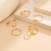 5PCS/3PCS Stackable Open Foot Rings Polished Finish Beach Jewelry Colored Gemstone Toe Rings  Bridal