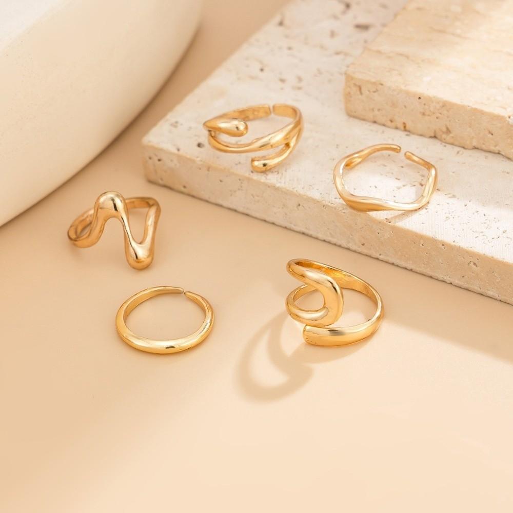 5PCS/3PCS Stackable Open Foot Rings Polished Finish Beach Jewelry Colored Gemstone Toe Rings Bridal