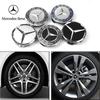 Bilklistermärke Benz 2026 Nytt för Benz 4ST 75MM Bilnavkåpa för Mercedes Benz AMG W203 W206 W220 W205 W211 Bilfälgscenter