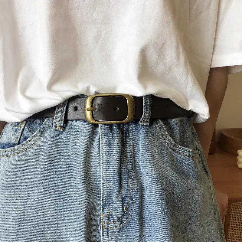 

Черный Стильный Минималистичный ПУ Ремень Для Повседневной И Деловой Одежды Идеально Подходит Для Джинсов И Костюмов BlackOval Buckle