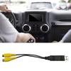 USB To CVBS Video Output Device For Vehicle Entertainment System With Jake To Headrest Display