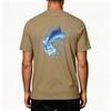 Men's 50 Plus Sun Stretch Short Sleeve T Shirt for Outdoor Fishing and Sports Activities