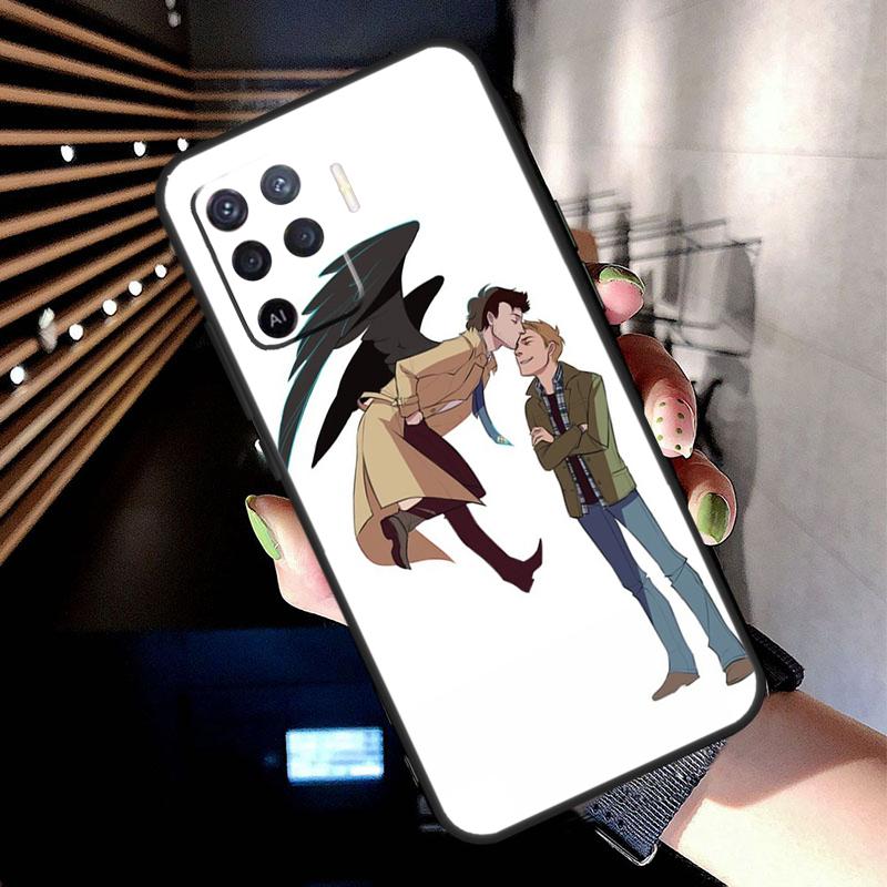Supernatural Dean And Sam Case For Oppo A74 A54 A94 A80 A60 A40 A18 A38 A58 A78 A98 A96 A76 A16 A15 A17 A57 A77 A5 Pro