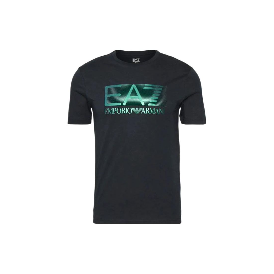 Emporio Armani EA7 SS22 Letter Logo Digitale Print Ronde Hals Korte Mouw T-shirt Heren tops Zwart 6LPT81-PJM9Z-1200 S