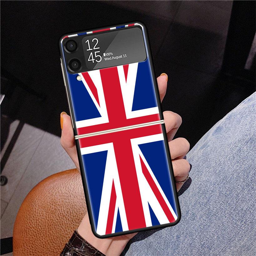Union Jack England UK Flag Phone Case For Samsung Z Flip 7 6 5 4 3 Galaxy ZFlip7 ZFlip6 ZFlip5 ZFlip4 ZFlip3 5G Print Cover