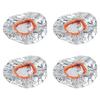 10pcs Hair Dye Processing Hat Constant Temperature Aluminum Foil Deep Conditioning Caps Silver