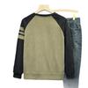 Crew Neck Pullover Long-sleeved T-shirt Sweater Texture Bottoming Shirt Hong Kong Style Light Luxury 2026 Men's New Waffle