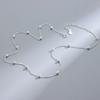 S925 Sterling Silver Gold Plated Collarbone Chain Round Beads Snake Bone Box Twisted Flower Chain Necklace Fashion Jewelry