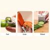 3 in 1 Peeler Grater And Fruit Knife, Stainless Steel Double Head Vegetable Cutter, Portable Multifunctional Kitchen Tool with Safety Lock