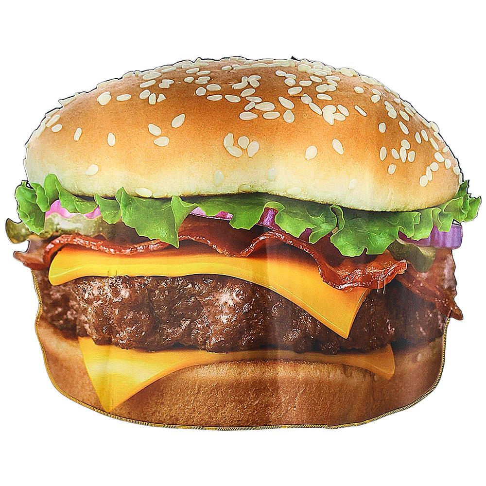 Halloween Adult Men and Women Hamburger Funny Food Carnival Party Costume