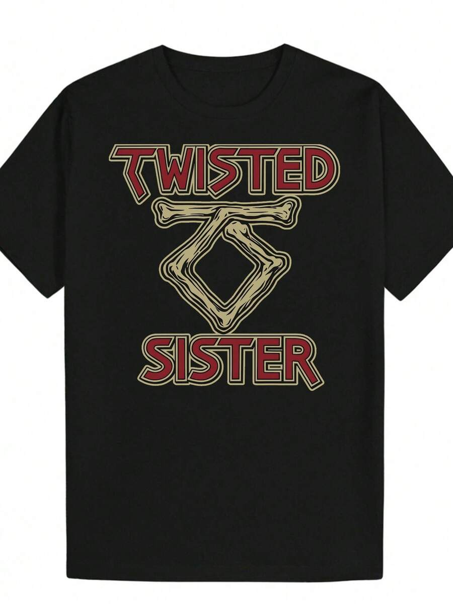 Унисекс графическая футболка - Надпись TWISTED SISTER XXXL
