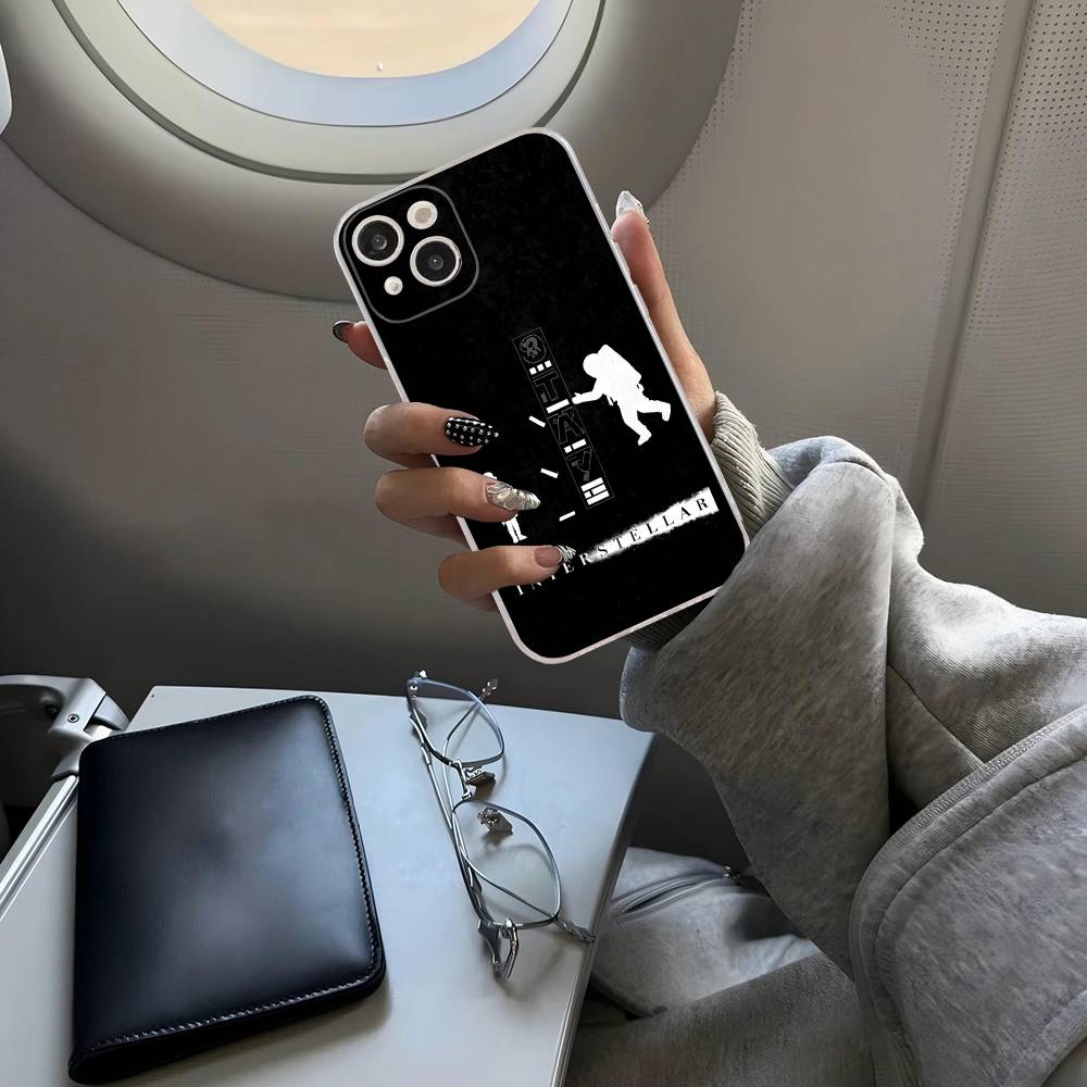 Interstellar Movie Transparent Phone Case for iPhone 17 Air 16 Pro Max 15 14 13 12 11Plus Shockproof Cover