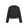 Nike Sweatshirts Women's Black Crew Neck Moderate Regular CU6339-010