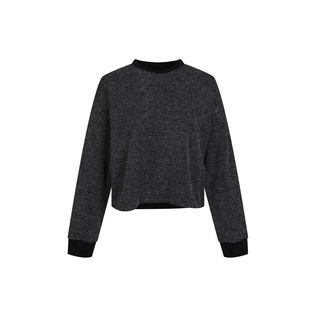 Nike Sweatshirts Women's Black Crew Neck Moderate Regular CU6339-010