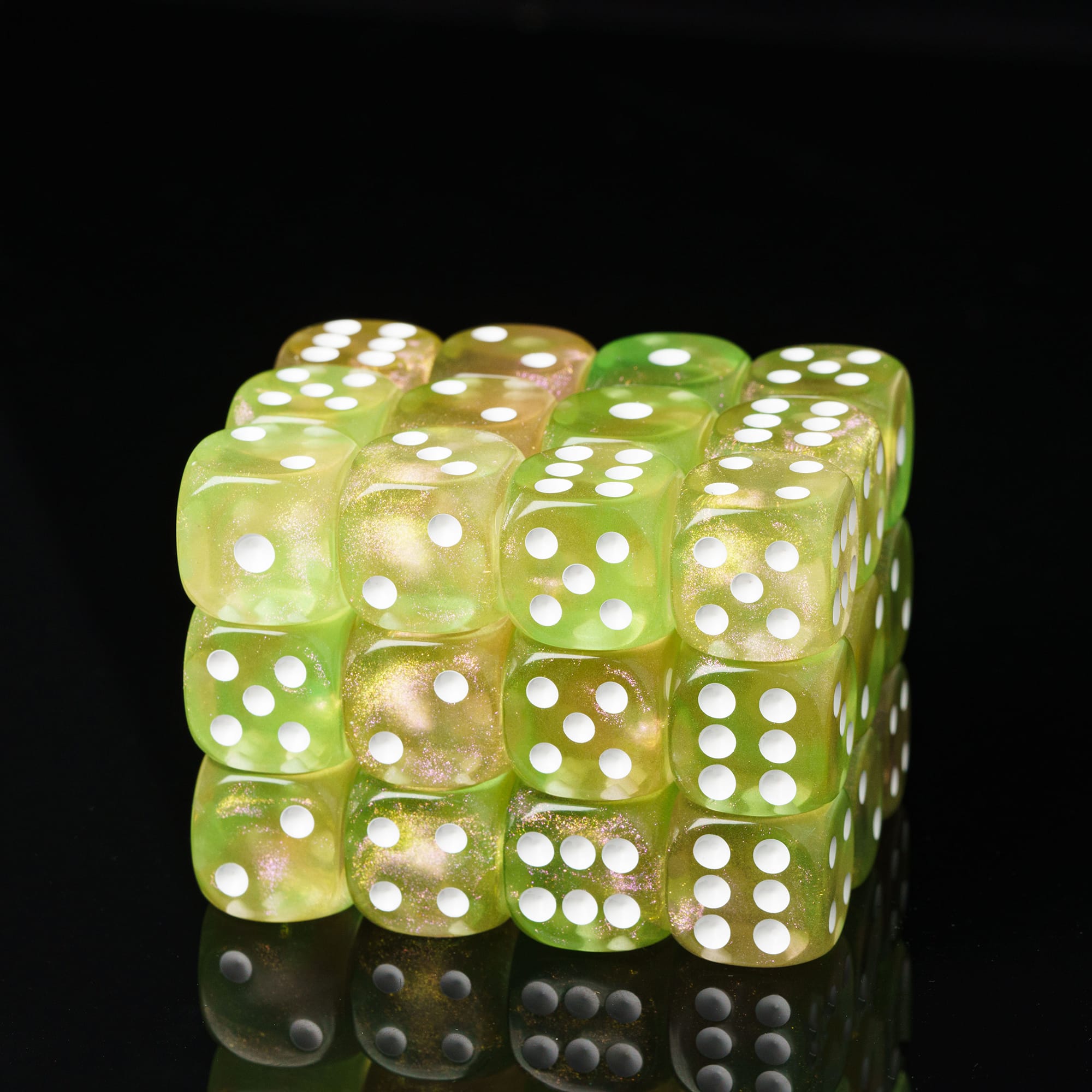 

Poludie 10Pcs D6 Six Sides Dice 16mm Funny Games Dice for RPG Club Gambling Desktop Party Bar Board Game Table Accessories 10pcs Pink Green