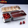 201 Stainless Steel Rectangular Food Serving Tray