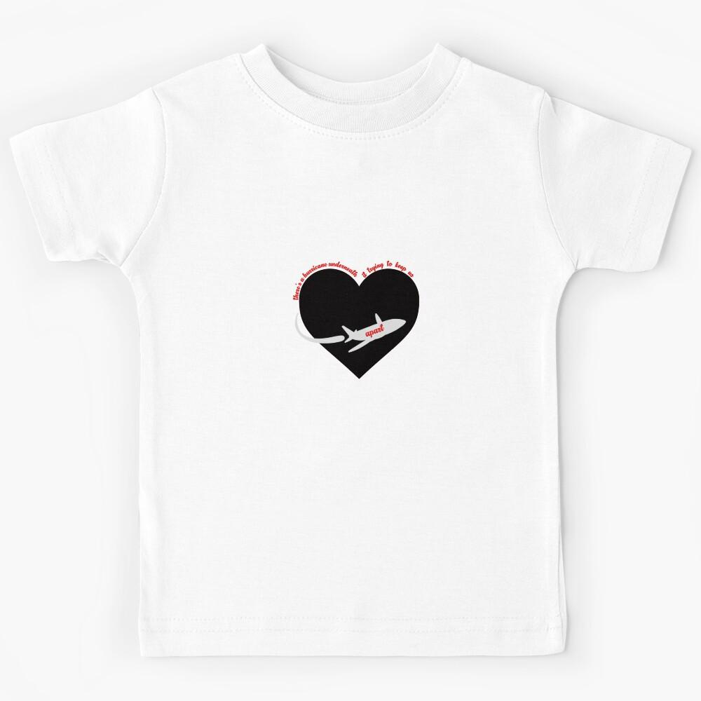 “There’s a hurricane underneath it trying to keep us apart”- Jet Black Heart - 5sos Kids T-Shirt 140
