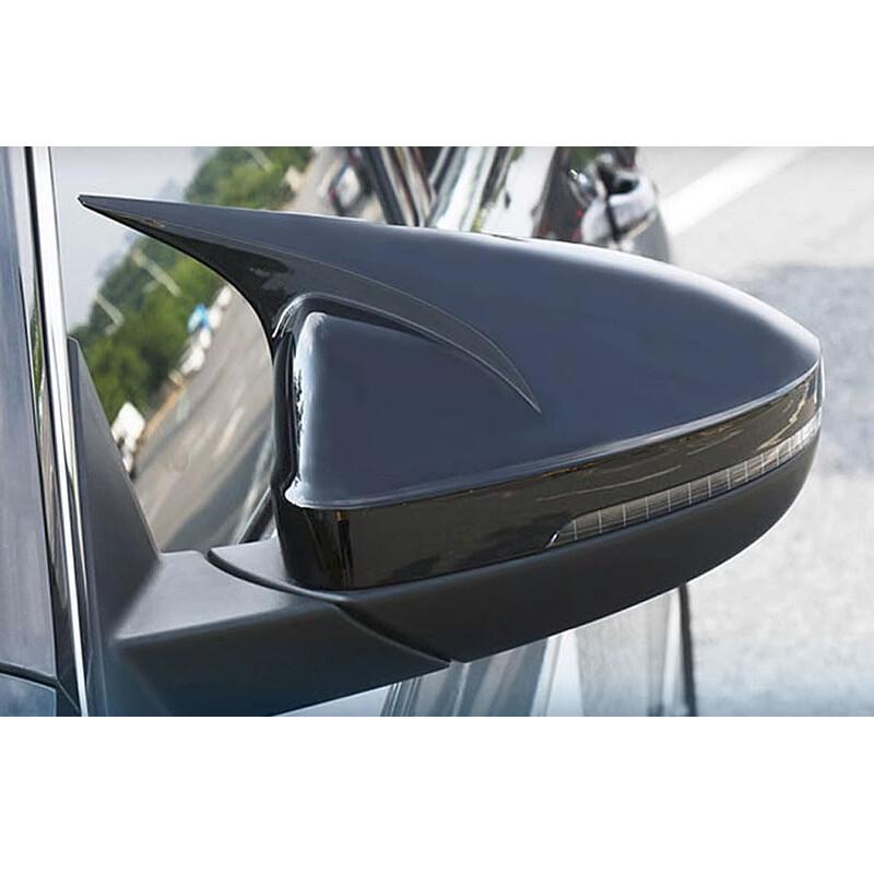2x Gloss Black Side Rear View Mirror Cover Cap Trim For KIA K5 Optima 2016-2020