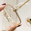 Big Square Frame Myopia Glasses For Women Men Anti Blue Light Computer Eyeglasses Prescription Eyewear Diopter 0 -1.0 To 6.0