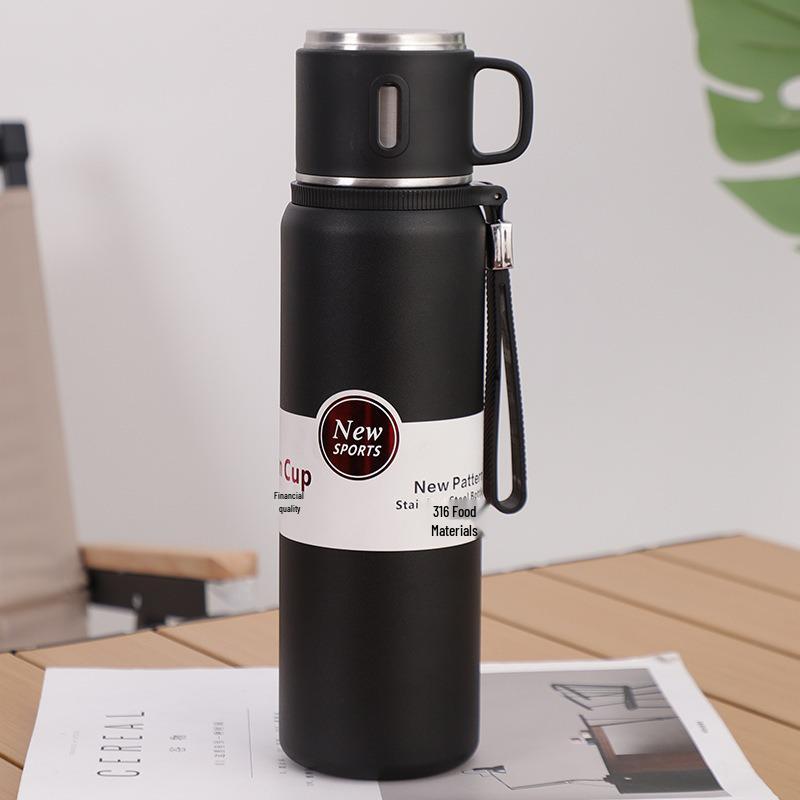 316 Stainless Steel Large-Capacity Insulated Travel Mug for Tea with Separation Feature