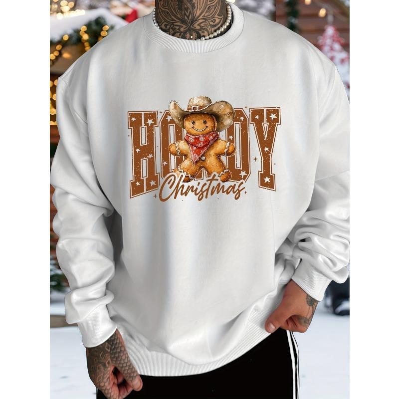 Men'S Christmas Style Sweatshirt Featuring Perfect for Spring And Autumn Streetwear, Versatile Choice for Casual Sports in The Fall And Winter
