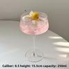 Japanese Style Tall Cocktail Glass Set Crystal Stemware for Martini Wine Bar and Modern Home Dining Elegant Drinkware