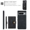 For Google Pixel 8 Pro Case PU Leather Card Bag Detachable 2-in-1 Back Cover