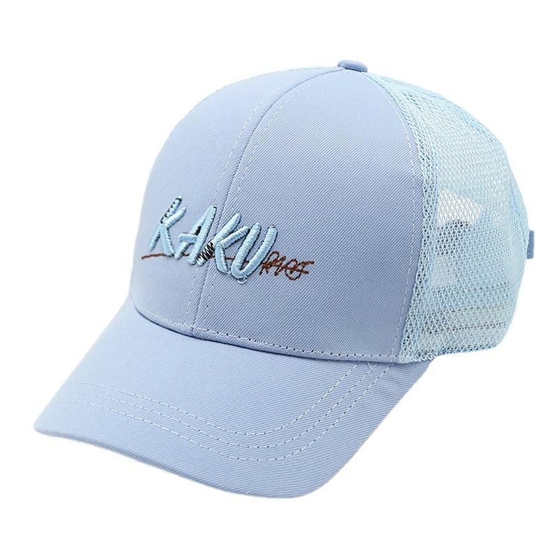 

Весна и осень для мальчиков и девочек, повседневная бейсболка в корейском стиле с солнцезащитным козырьком, детская кепка с козырьком, детская шапка синий