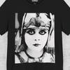 Theda Bara T-Shirt Cleopatra Graphic Tee Vintage Silent Film Shirt Black Tee Gothic Glam Style Retro Tee Gift For Classic Film Fan