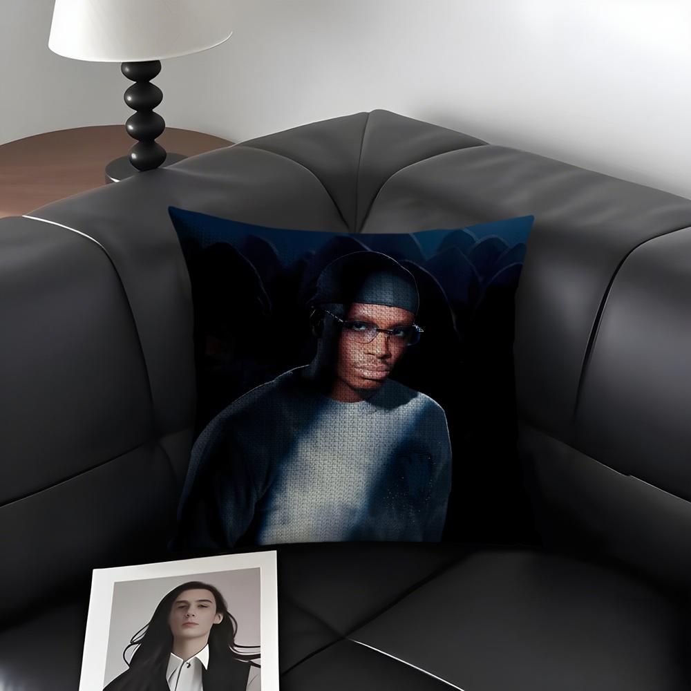NNinho Rapper Cushion Cover Natural Linen Organic Fabric DoubleSided Printing Sofa Home Decor Gift Pillow Case