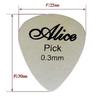 20 Pcs Metal Guitar Pick 0.3mm Thin Durable Silver Color Professional Bass Ukelele Picks Wholesale